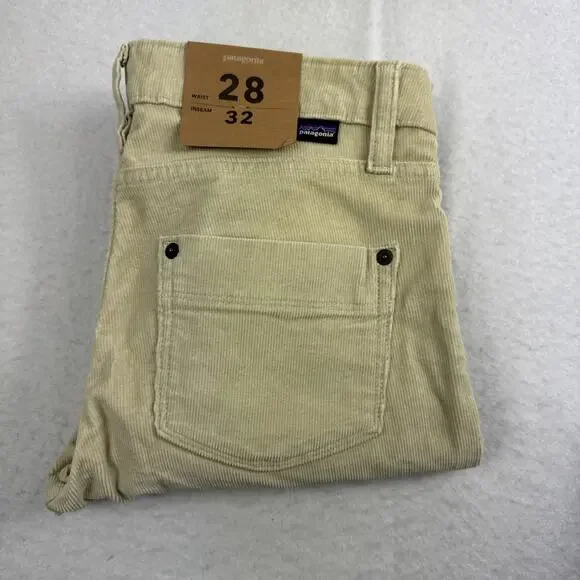 PATAGONIA Women's Tan Corduroy Skinny Pants Size 28 Organic Cotton Outdoors NWT - Picture 1 of 5